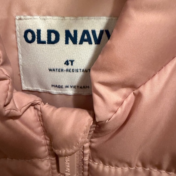 Old Navy Light Pink Quilted Vest - Picture 3 of 4